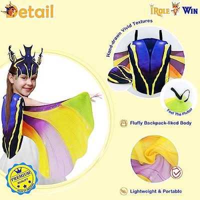 Kids Maleficent Cosplay Costume Dress Headband Girls Halloween