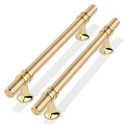 OYX 24Pack 5inch Gold Dresser Handles Brushed Brass Cabinet Pulls, Kitchen  Handles for Cabinets and Drawers Brass Drawer Pull Gold Cabinet Handles  Modern Brass Kitchen Pull 5 Hole Centers - Yahoo Shopping