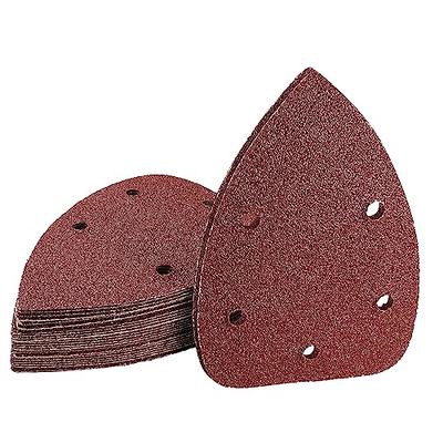 Sanding Sheets for Black and Decker Mouse Sanders, 50PCS 60 80 120 150 220  Grit Sandpaper Assortment with Extra Tips for Replacement, 12 Holes Hook