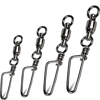 GERUITE Snap Fishing Swivels Ball Bearing Black Nickel Ball Bearing Swivels  Saltwater Heavy Duty Barrel Swivels for Freshwater Saltwater Fishing#5(40  Pcs) - Yahoo Shopping