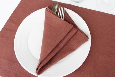 Mint green linen napkins set / Cloth napkins / Custom dinner napkins /  bridal shower napkin bulk / wedding table decor - Terracotta/Set of 6  napkins - Yahoo Shopping