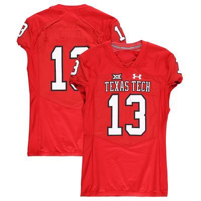 Texas Tech Red Raiders Team-Issued #13 White and Black Jersey from the 2013  NCAA Football Season