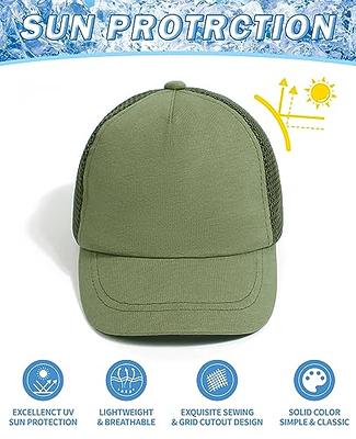 Bassdash Kids Youth Fishing Sun Hat Mesh Back Adjustable Baseball Trucker  Cap for Boys Girls