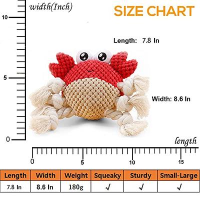 napojoy Dog Toys, Stuffed Dog Toys for Small Medium Large Dogs, Squeaky Dog  Chew Toy with Crinkle Paper, Outdoor Puppy Toys Interactive Tough Plush  Rope Toys Crab Shape price in Saudi Arabia