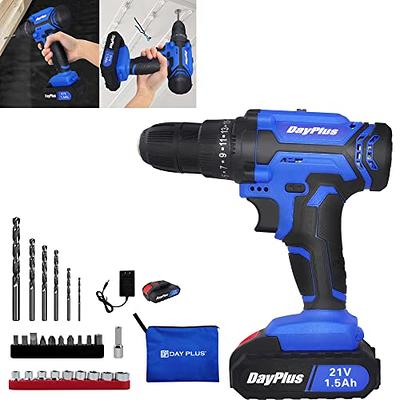 SnapFresh Cordless Drill - 20V Cordless Drill with Battery and