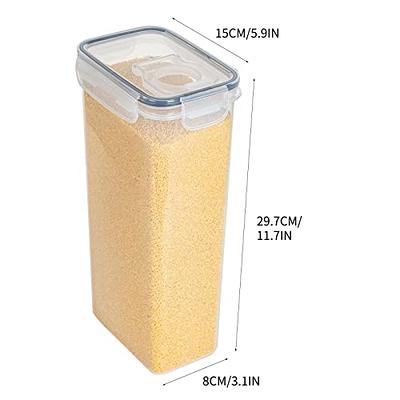 Cheer Collection Set of 14 Airtight Food Storage Plastic Containers, Clear