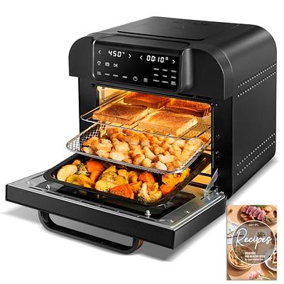 Ovente Air Fryer Toaster Oven Combo 26 Quart, Silver OFM2025BR