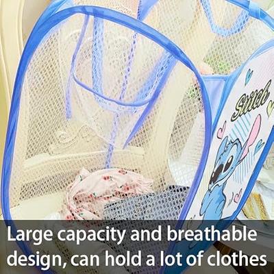 Large Mesh Pop-Up Laundry Basket Collapsible Laundry Hamper with Carry  Handles