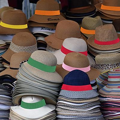 6 Pieces Adjustable Hat Band Hat Bands for Women Cowboy Hat Band for Men  Panama Straw Hat Accessories, 6 Colors