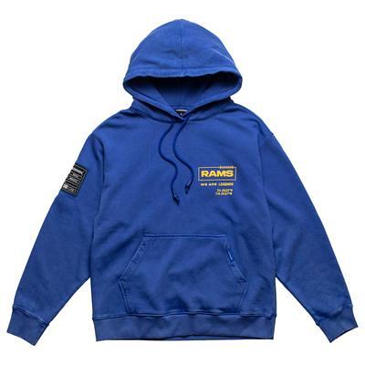 Men's Antigua Royal Los Angeles Rams Victory Pullover Hoodie