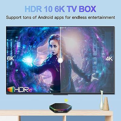  Android TV Box 12.0 4GB RAM 32GB ROM Support 8K 6K Dual-WiFi  2.4G 5.8G Android Box H618 Chipset with HDR10 BT5.0 USB 2.0 3D Ethernet  with Mini Backlit Keyboard : Electronics