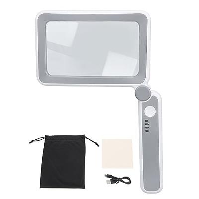Folding Handheld Magnifying Glass, Large Magnifying Glass with