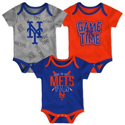 Lids Los Angeles Dodgers Newborn & Infant Game Time Three-Piece Bodysuit  Set - Royal/White/Heathered Gray