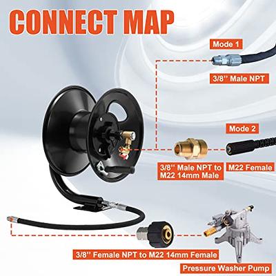 Tool Daily Pressure Washer Whip Hose, Hose Reel Connector Hose for