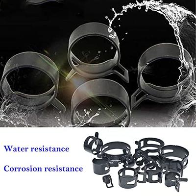 PEROMI 14 Size 6-19mm Spring Band Type Fuel Line Silicone Vacuum Hose Steel Pipe  Clamp, Low Pressure Air Clip Clamp , Black, 420pcs - Yahoo Shopping