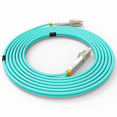 StarTech.com 5m Fiber Optic Cable - 10 Gb Aqua - Multimode Duplex 50/125 -  LSZH - LC/SC - OM3 - LC to SC Fiber Patch Cable
