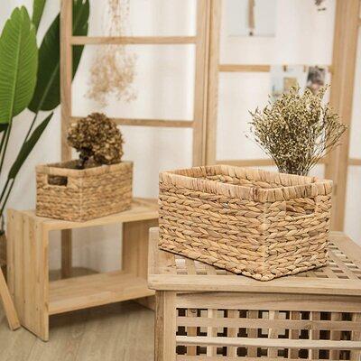 Water Hyacinth Storage Bins with Handles