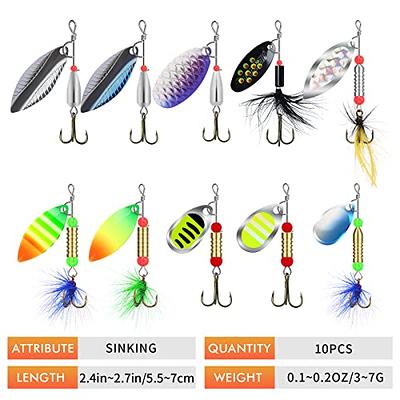 TRUSCEND Trout Lures Fishing Spinners, Fishing Spoon, Rooster Tail Fishing  Lures, Musky Fishing Lures for Lake Fishing Freshwater Saltwater, Triple  Strengthened Hook, Fishing Gifts for Men Dad - Yahoo Shopping