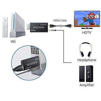 AUTOUTLET Wii Hdmi Converter Wii Adapter Hdmi Support 720P 1080P with 3.5MM  Audio HD Video Output Adapter Compatible with Wii - Yahoo Shopping
