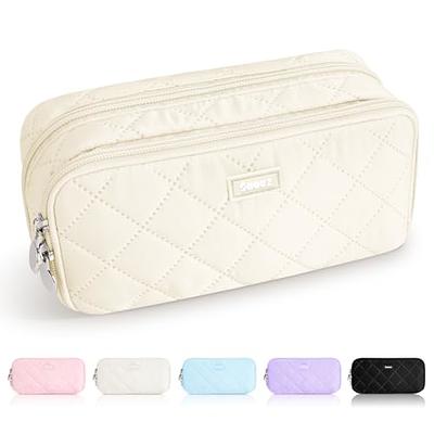 Gloppie Pencil Bag Pencil Pouch Pen Case Simple Pencil Case Black Pencil  Storage Bag Pen Holder Marker Organizer Fabric Zipper Pen Pouch Office