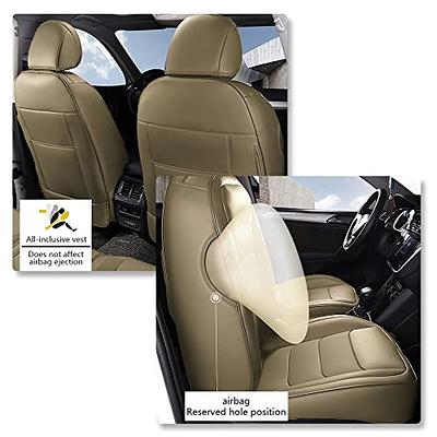 Car Seat Covers, Premium Nappa Leather Sideless Auto Seat Cushions