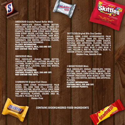 Snickers Skittles & M&M'S Milk Chocolate Assorted Bulk Halloween