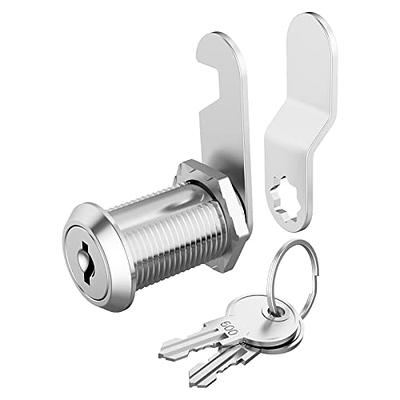 Hecfu 1 Pack Cabinet Locks with Keys, 1-1/8 Cam Lock keyed Alike