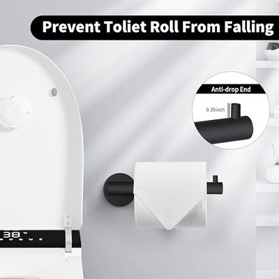 Toilet Paper Holder, Matte Black Toilet Paper Holder, SUS304 Stainless  Steel Toilet Paper Holder Wall Mount, Bathroom Toilet Paper Holder Fits Mega  Roll, Toilet Paper Roll Holder for Bathroom/Washroom - Yahoo Shopping