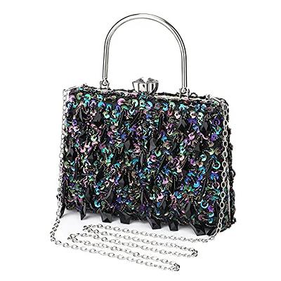 UBORSE Beaded Crystal Clutch Purses for Women Evening Handbags Formal  Rhinestone Wedding Purse Prom Cocktail Party Bag Gold: Handbags