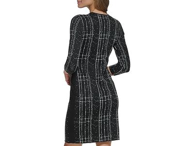 DKNY Long Sleeve Sheath Sweaterdress (Pine Multi) Women's Dress - Yahoo  Shopping