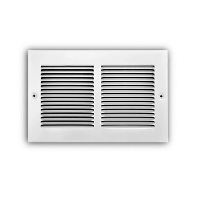 6 in. x 6 in. Steel Return Air Grille in White