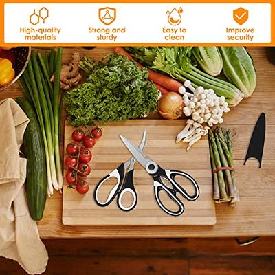 Nicoport 3Pcs Kitchen Scissors Stainless Steel Kitchen Shears with Cover  Multi-Purpose Kitchen Food Scissors Bottle Opener Anti-Rust Sharp Cooking  Shears for Meat Bones Fish Vegetables - Yahoo Shopping