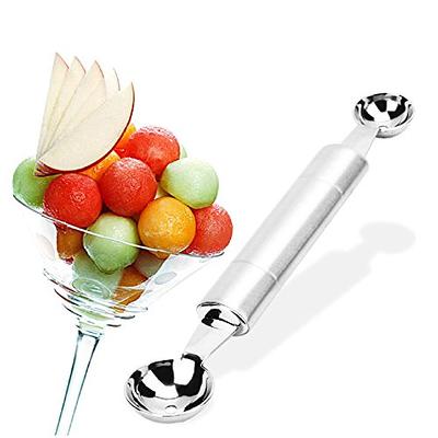 1pcs Melon Baller Scoop Set,Professional 4 In 1 Stainless Steel