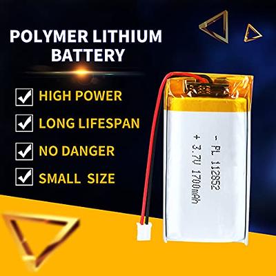 AUDEEKON 3.7Volt Lipo Battery 2000mAh Rechargeable Battery Pack