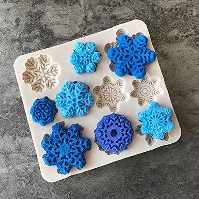 3D Christmas Snowflake Molds Silicone Chocolate Mold Candy Cookie Fondant  Cake Decorating Tools Kitchen Baking Cake
