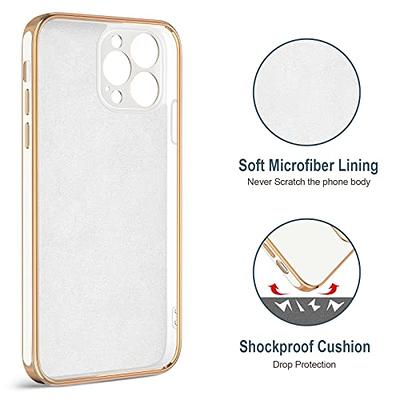 Luxury Plating Silicone Case For iPhone 13/ 12/ 11/ Pro/ Pro Max/ Mini,  Metal Ring Holder Stand Soft Phone Cover