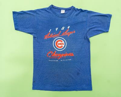 Women's Majestic Threads Chicago Cubs Cooperstown Collection Tie-Dye Boxy  Cropped Tri-Blend T-Shirt