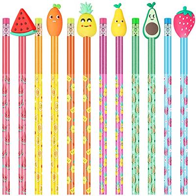 Leinuosen 42 Pieces Scented Pencils Fun Pencil with Eraser Cartoon