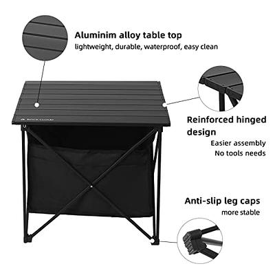 ROCK CLOUD Portable Camping Table Ultralight Aluminum Camp Table Folding  Beach Table for Camping Hiking Backpacking Outdoor Picnic, Size L