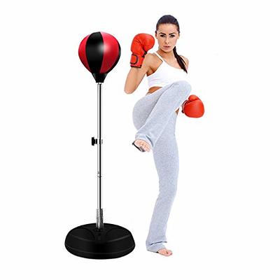 Upgrade Cobra Reflex Bag,Heavy Punching Bags Freestanding Reflex Boxing  Balls for Adults,Height Adjustable Speed Training Punching Ball with  Suction
