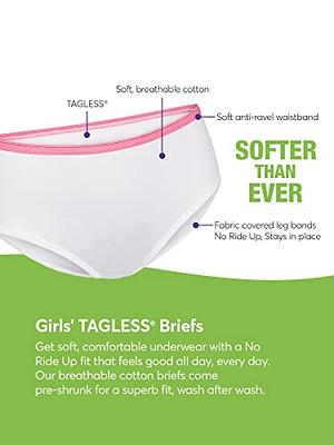 Hanes Girls' 100% Cotton Tagless Panties, Available in 10 and 20 Pack Briefs,  Assorted 10-pack, 6 US - Yahoo Shopping