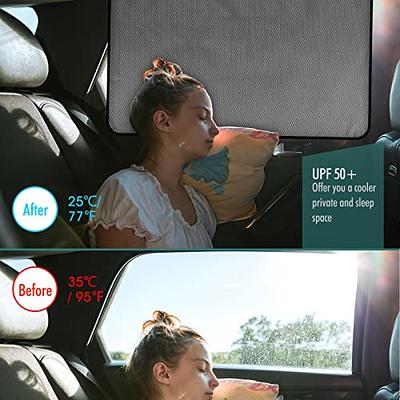 Car Side Window Sun Shades for Baby, Breathable Car Rear Window Magnetic  Curtain Protection from UV