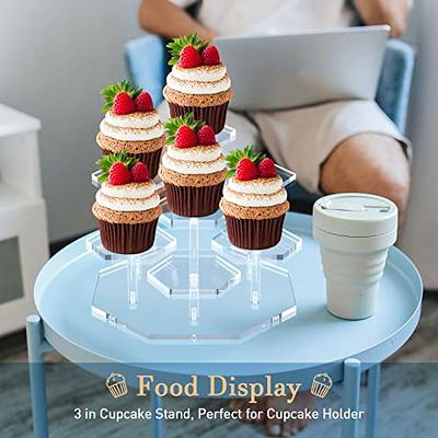 1pc Plastic Container For 1/2 Muffin With Thickened Transparent