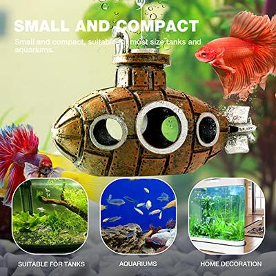 Floating Fish Tank Decoration, Little Cute Retro Submarine Aquarium  Decoration with Two Float Balls , Resinous Fish Tank Accessorie, Safe Fish  Toy for Betta Cichlid Goldfish Shrimps Hermit Crabs - Yahoo Shopping
