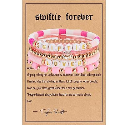Pink eras tour friendship bracelets  Pink bracelet, Trendy bracelets,  Beaded bracelets
