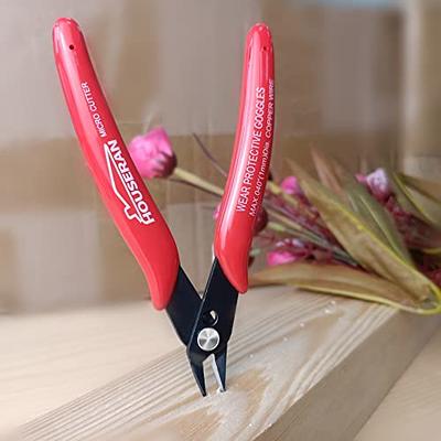 Wire Cutter Pliers With Ergonomic Handle Carbon Steel Wire Flush Cutters  For Crafting Floral Electrical & Any Clean Cut Needs