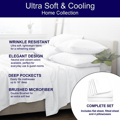 Comfort Ultra-Soft Double Brushed Microfiber Sheet Set