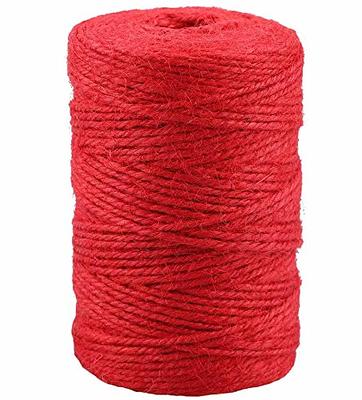 jijAcraft Natural Jute Twine String 656 Feet, 1.5mm Hemp Twine for Gift  Wrapping, Jute Twine String for Christmas, Halloween Crafts Gift, Handmade