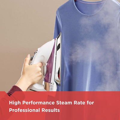 Professional Steam Iron with Stainless Steel Soleplate, IR1350S