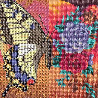 NAIMOER Butterfly Diamond Painting Kits for Adults, Full Drill Moon Diamond  Painting Kits DIY 5D Fall Diamond Painting Flowers Diamond Art Kits Diamond  Crystal Craft for Home Wall Art Decor 35x35cm 